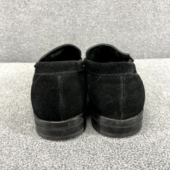 Stacy Adams Shoes Mens 9 M Reginald Black Suede Loafers Rubber Soles‎ main image 14